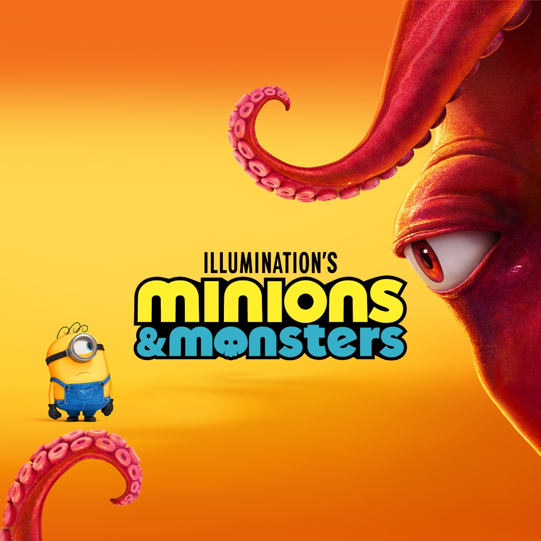 Minions y monstruos celebrando